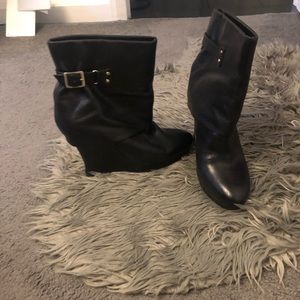 Black booties size 11